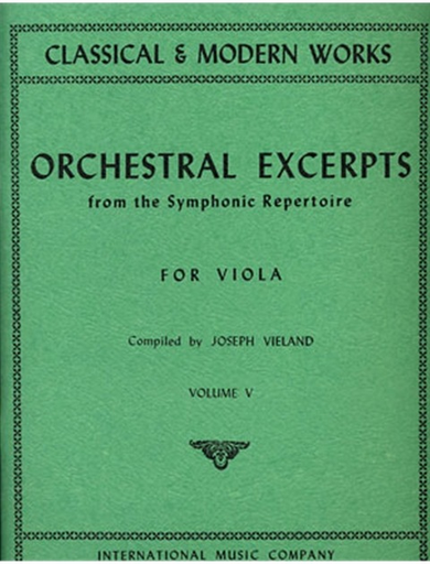 Vieland: Orchestral Excerpts from the Symphonic Repertoire for Viola Vol.5 (Viola)