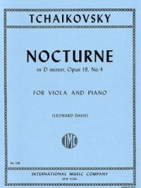 Tchaikovsky (Davis): Nocturne in D minor, Op.19, No.4 (viola & piano)