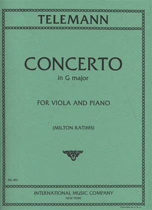 Telemann (Katims): Concerto in G Major (viola & piano) IMC