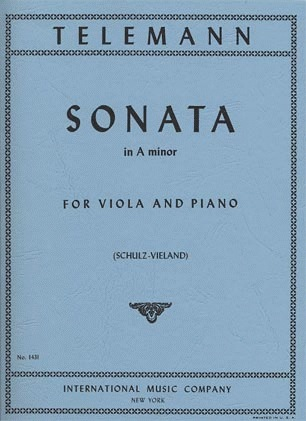 Telemann, G.P.: Sonata in A minor (viola & piano) IMC