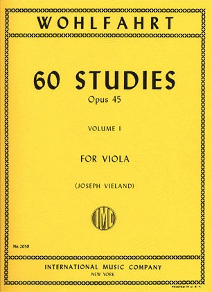 Wohlfahrt, Franz (Vieland): 60 Studies Op. 45 Bk.1 (viola)