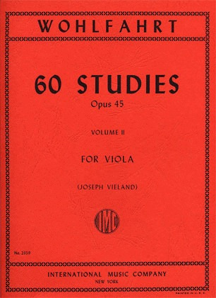 Wohlfahrt, F. (Vieland): 60 Studies Op. 45, Book 2 (viola)