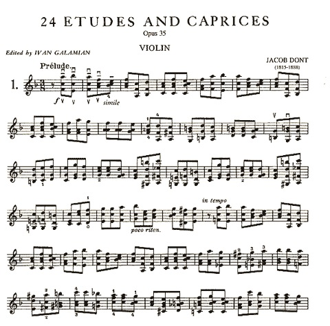 Dont, Jakob (Galamian): Etudes & Caprices, Op.35 (violin) IMC
