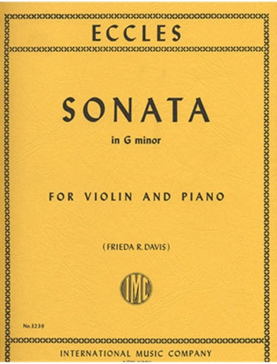 Eccles, Henry: Sonata in G minor (violin & piano) IMC