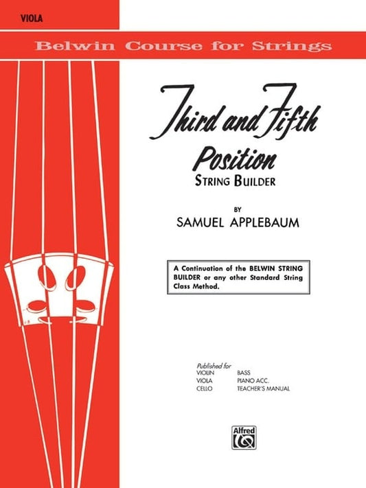 Applebaum, S.: Third and Fifth Position String Builder (viola) Alfred