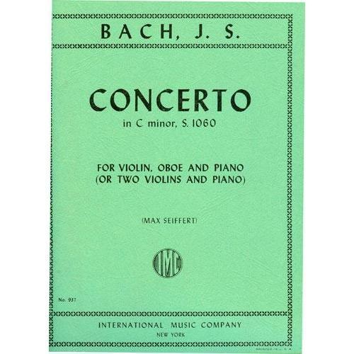 Bach, J.S.: Concerto in C minor (violin, Oboe & piano) (2 violins & piano)  IMC