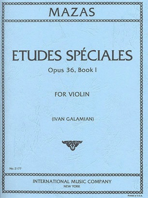 Mazas, J. (Galamian, Ed.): Etudes Speciales, Op.36, No.1 (violin) IMC