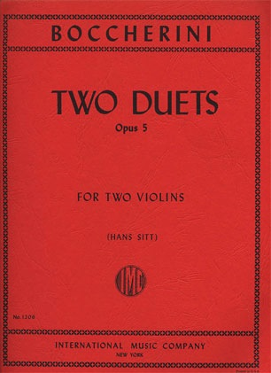 Boccherini, L. (Sitt): Two Duets, Op.5 (two violins)