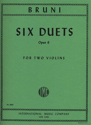 Bruni: 6 Duets, Op.6 (two violins)