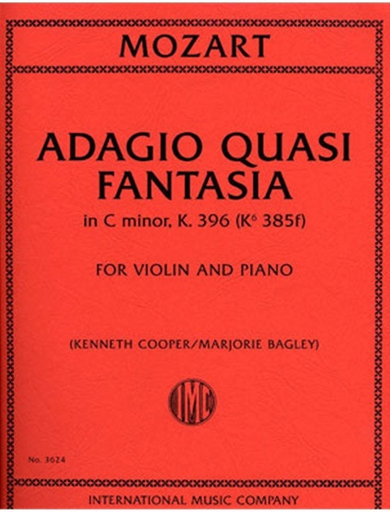 Mozart, W.A.: Adagio Quasi Fantasia in C minor, K.396 (violin & piano)