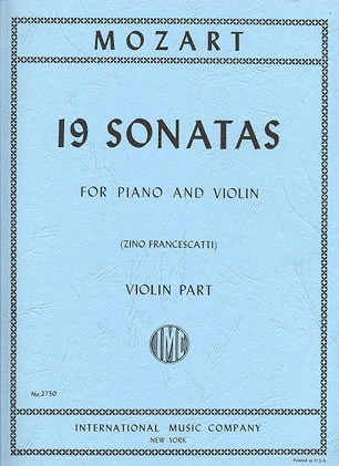 Mozart, W.A.: 19 Sonatas 2 part set