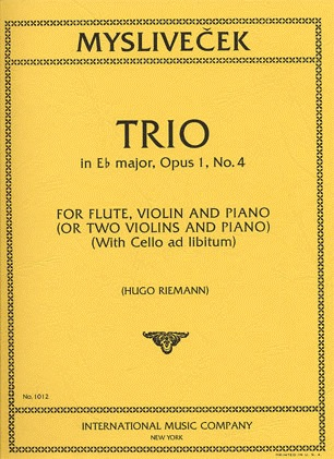 Myslivecek, Josef: Trio Op.1 No.4 in Bb (2 violins & piano, cello ad lib)
