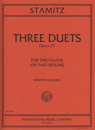 Stamitz, Carl: Three Duets Op.27 (2 violins)