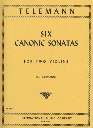 Telemann, G.P. (Herrmann): 6 Canonic Sonatas (2 Violins) IMC