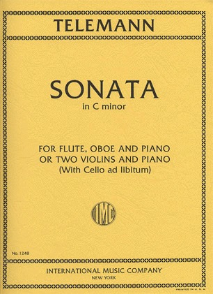 Telemann, G.P.: Sonata in c minor (2 violins & piano, Optional cello)