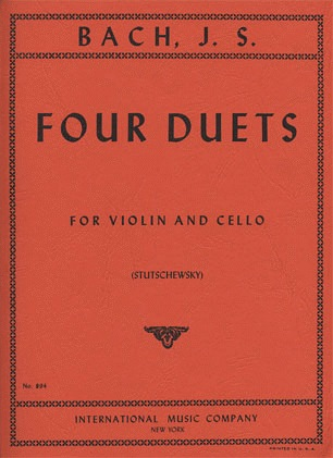 Bach, J.S.: Four Duets for (violin, cello) IMC