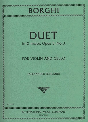 Borghi, Luigi: Duet in G Major Op.5#3 for Violin & Cello