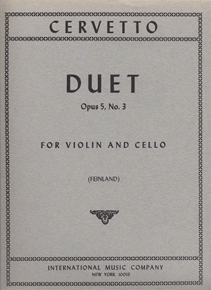 Cervetto, James: Duet Op.5#3 (Violin & Cello)
