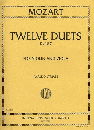Mozart (Lyman): 12 Easy Duets K.487 (Violin & Viola) IMC