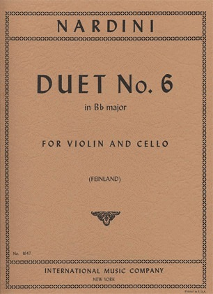 Nardini, Pietro: Duo No 6 in Bb Major (violin & cello)