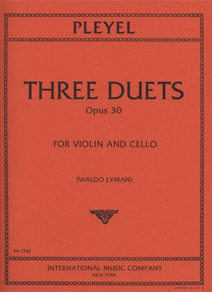 Pleyel, I.: Three Duets, Op.30 (Violin & Cello)