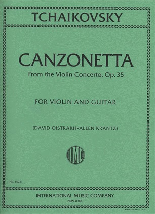 Tchaikovsky, P.: Canzonetta, Op.35 from the Violin Concerto (violin & guitar)