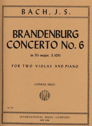 Bach, J.S.: Brandenburg Concerto #6 (2 violas & piano)