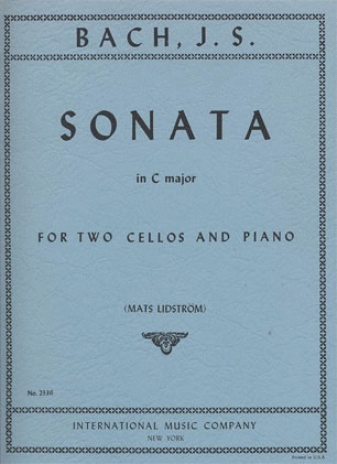 Bach (Lidstrom): Sonata in C Major (2 cellos & piano)