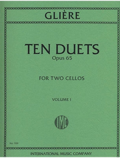 Gliere, Reinhold: Ten Duets, Op. 53 Vol. 1 (2 cellos)