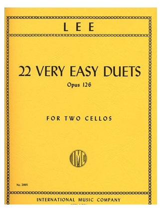 Lee: 22 Very Easy Duets, Op.126 (2 Cellos)