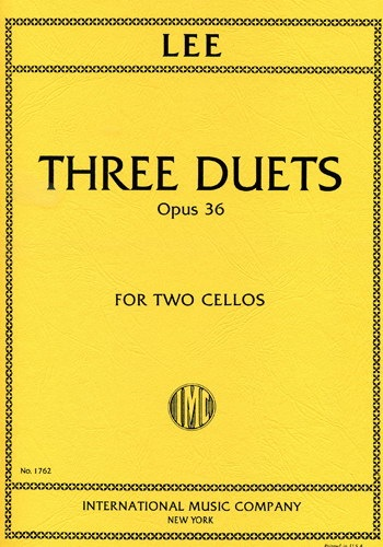 Lee: Three Duets Op.36 (2 Cellos) IMC