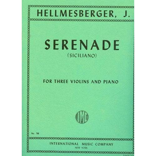 Hellmesberger, Joseph: Serenade (Siciliano) for three violins & piano