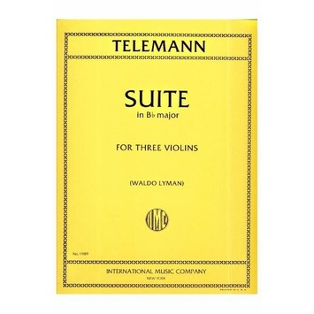 Telemann, G.P.: Suite in Bb Major (3 violins) IMC