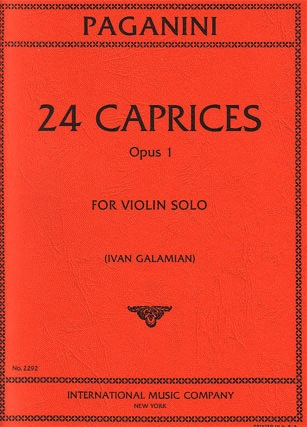 Paganini, N. (Galamian): Caprices, Op.1 (violin)