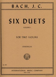 Bach, J.C. (Friedrich): Six Duets, Volume I (two violins) IMC