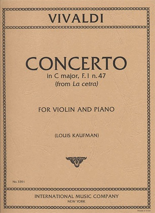 Vivaldi, Antonio: Concerto in C Major RV181a Op.9 No.1 (violin & piano)