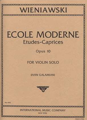 Wieniawski, Henri: Ecole Moderne Op.10 (violin)
