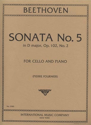 Beethoven (Fournier): Sonata #5 in D major, Op.102#2 (cello & piano)