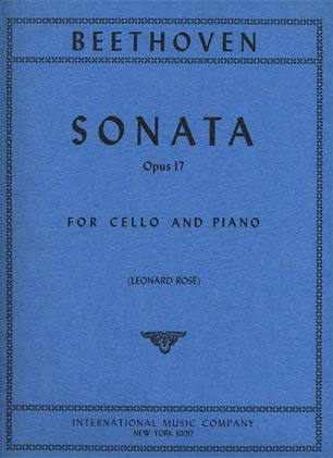 Beethoven (Rose): Sonata for Piano & Horn or Cello Op.17 (cello & piano)