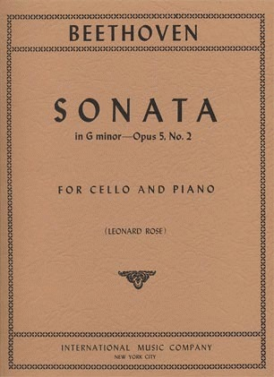 Beethoven (Rose): Sonata in G minor Op.5#2 g (cello & piano)