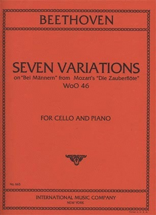 Beethoven: Seven Variations on 'Bei Mannern' from Magic Flute (cello & piano)
