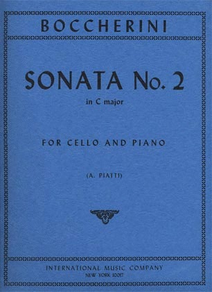 Boccherini, Luigi (Piatti): Sonata #2 in C (cello & piano) IMC
