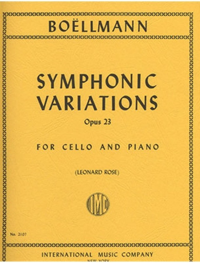 Boellmann, L. (Rose): Symphonic Variations, Op. 23 (cello & piano)