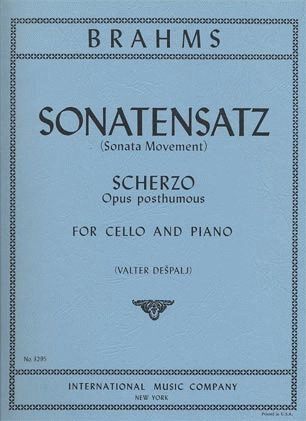 Brahms, Johannes (Despalj): Sonatensatz-Scherzp Op.posth (cello & piano)
