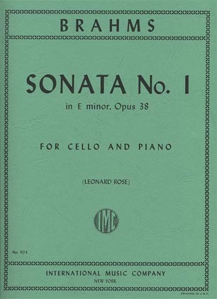 Brahms, Johannes (Rose): Sonata #1 in E minor, Op.38 (cello & piano)
