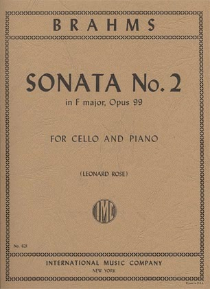 Brahms, Johannes (Rose): Sonata #2 Op.99 in f (cello & piano)