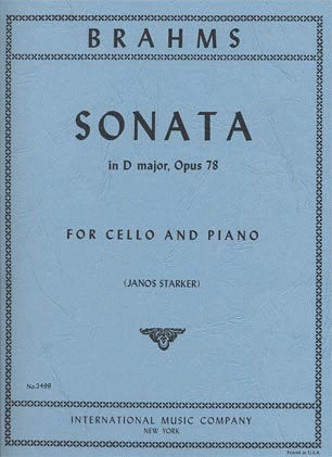 Brahms, Johannes (Starker): Sonata Op.78 in D major (cello & piano)