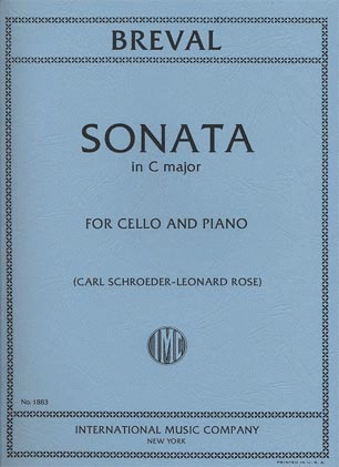 Breval (Rose): Sonata No.1 in C Major, Op.40 (cello & piano)
