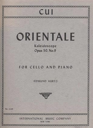 Cui, Cesar: Orientale-Kaleidoscope, Op.50 No. 9 (cello & piano)