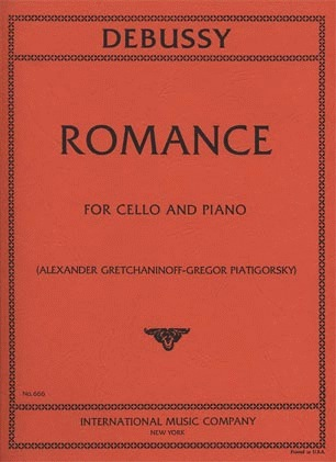 Debussy, Claude (Piatigorsky): Romance (cello & piano) IMC